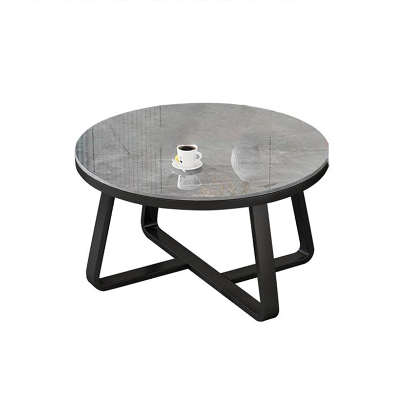 Slate Single Coffee Table Frame Round Coffee Table for Living Room Clearhalo 'Coffee & Accent Tables' 'Coffee Tables' 'coffee_tables' 'furn' 'furn_coffee_tables' 'Furniture' 'Living Room Furniture' 1200x1200_5dd1d17d-339f-4c65-908d-f9d3b7c40a6e