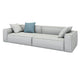 Gray Contemporary Standard Sofa Square Arm Sofa for Living Room, Apartment