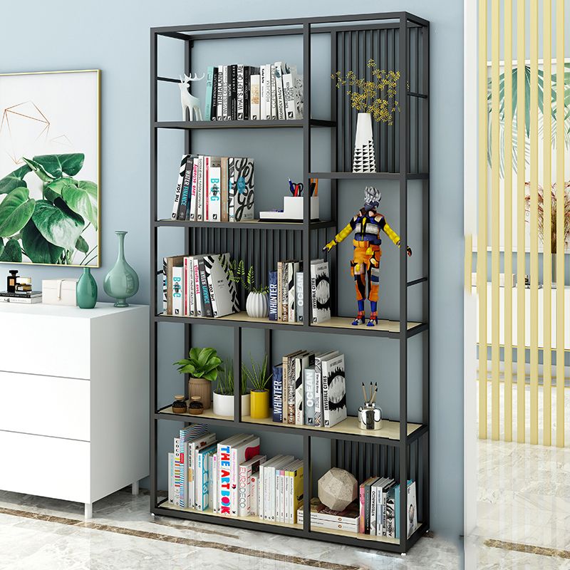 Open Back Shelf Bookcase Glam Style Bookcase for Office and Study Room Clearhalo 'Bookcases' 'furn' 'furn_bookcases' 'Furniture' 'furniture_bookcases' 'Office Furniture' 1200x1200_5dd2cfa4-1505-4ad9-9612-57168c11e163