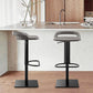 Industrial Leather Bar Stool Backrest Adjustable Counter Stool for Bristol