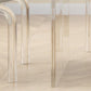 Glam Dining Table Set with Acrylic Base 1/5/7 Pcs Dinette Set with White Chairs Clearhalo 'Dining Room Sets' 'Dining Tables & Seating' 'dining_room_set' 'furn' 'furn_dining_room_set' 'Furniture' 'Kitchen & Dining Furniture' 1200x1200_5dd5b9b7-583a-4ddc-aed0-aef6273eaef4