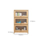 Scandinavian Closed Back Book Shelf Standard Wooden Bookcase