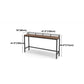 Pine Wood Bar Table Brown Industrial Bar Dining Table with Trestle Base Clearhalo 'Bar Furniture' 'Bar Tables' 'bar_tables' 'furn' 'furn_bar_tables' 'Furniture' 'furniture_bar_tables' 'Kitchen & Dining Furniture' 1200x1200_5dd6b3ff-b25f-4604-b740-20b0705214d2