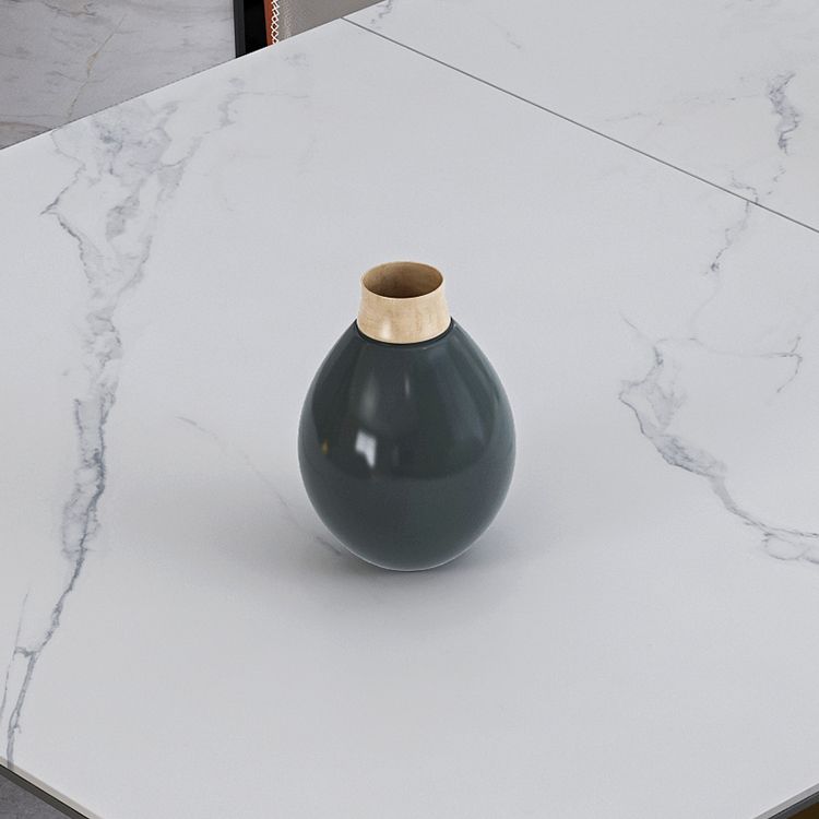 Glam Scalable Dinette Set 1/4/7 Pieces Rectangle Dining Table Set with Sintered Stone Top Clearhalo 'Dining Room Sets' 'Dining Tables & Seating' 'dining_room_set' 'furn' 'furn_dining_room_set' 'Furniture' 'furniture_dining_room_set' 'Kitchen & Dining Furniture' 1200x1200_5dd71594-12ec-4f7e-b066-ef88cd77e075