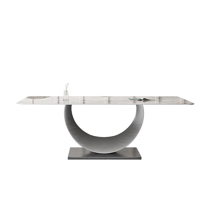 1/2/4/5/6/7/8 Pieces Dining Chair Set Sintered Stone Dining Room Set with Pedestal Base Clearhalo 'Dining Room Sets' 'Dining Tables & Seating' 'dining_room_set' 'furn' 'furn_dining_room_set' 'Furniture' 'furniture_dining_room_set' 'Kitchen & Dining Furniture' 1200x1200_5dda7bcb-8932-49fc-a1d9-0340181a4b11