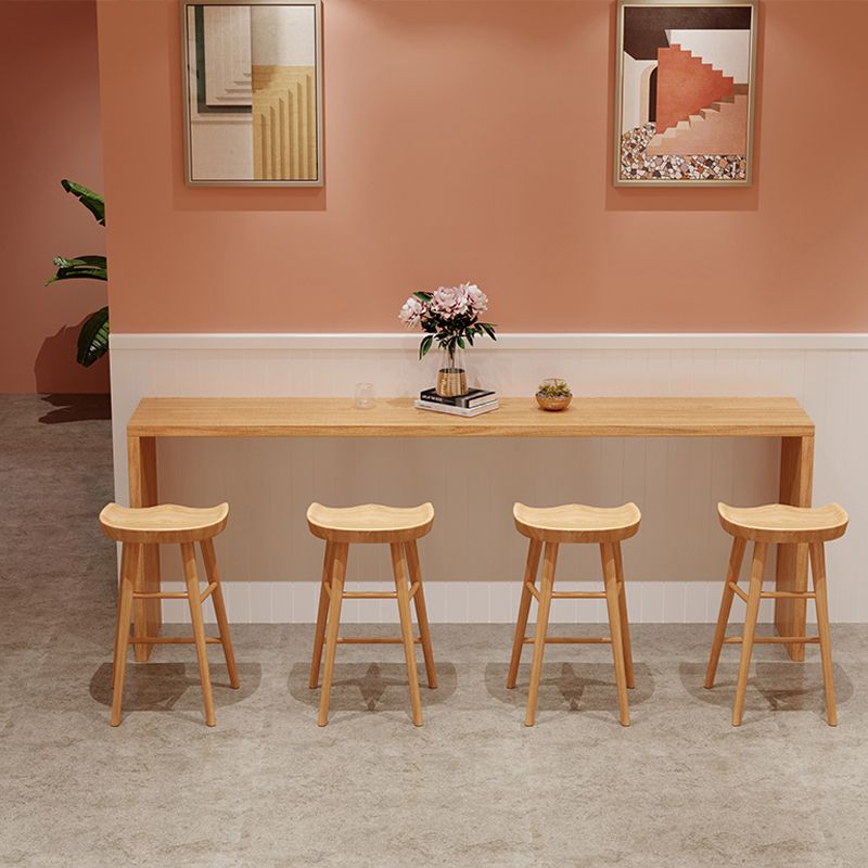 1/2/5/9-delige moderne rechthoekige pubtafelset houten aanrechttafel met rugloze krukken