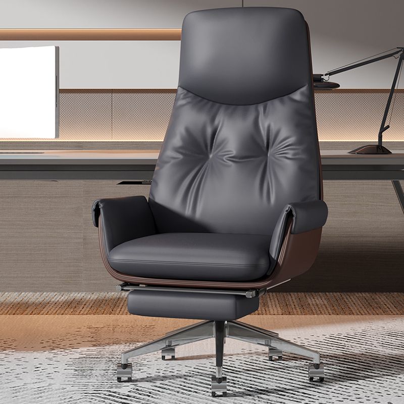 Armless Office Chair Modernism Desk Chair with Wheels for Office Clearhalo 'furn' 'furn_office_chair' 'Furniture' 'Office Chairs' 'Office Furniture' 'office_chair' 1200x1200_5ddb19be-a6b3-455a-b387-42848b4442de