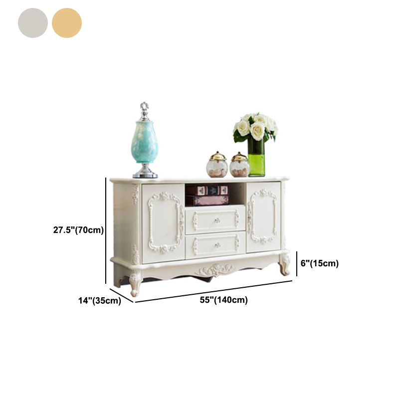 Gabinete de TV de almacenamiento de almacenamiento de madera rectangular de madera