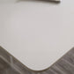 Contemporary White Stone Coffee Table Rectangle Single Cocktail Table