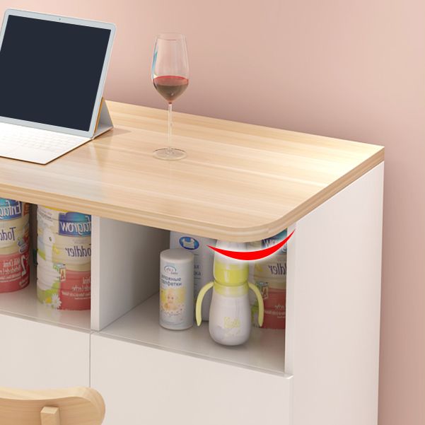 Rechteckiger Bartisch aus Holz, Esstisch für Küche und Wohnzimmer