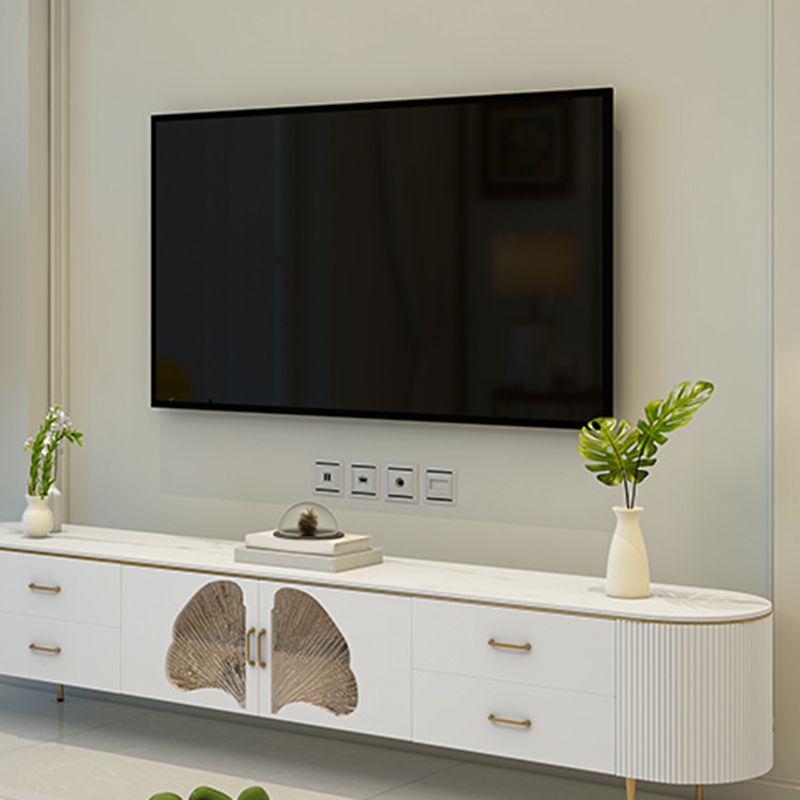 Contemporary TV Media Console Stone TV Console for Living Room Clearhalo 'furn' 'furn_tv_stands_entertainment_centers' 'Furniture' 'Living Room Furniture' 'TV Stands & Entertainment Centers' 'TV Stands & Media Storage Furniture' 'tv_stands_entertainment_centers' 1200x1200_5ddc0b28-ce9f-4b0c-842b-0543d1072065