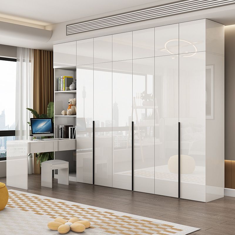 Armadio in legno di colore bianco morbido armadio del cassetto vicino per la camera da letto