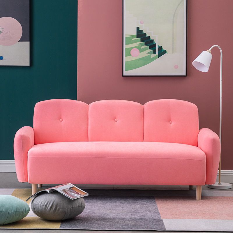 29.92" High Velvet Sofa Recessed Arm Sofa with 3-seater for Apartment Clearhalo 'furn' 'furn_sofas' 'Furniture' 'Living Room Furniture' 'Sofa' 'sofas' 1200x1200_5ddcd775-179b-406d-81f6-e8ab8f531113