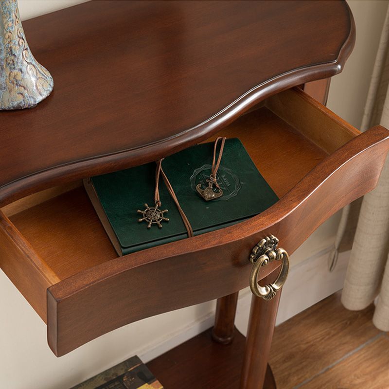 Tavolo da divano con console in legno di gomma vittoriano per la sala da divano per sala