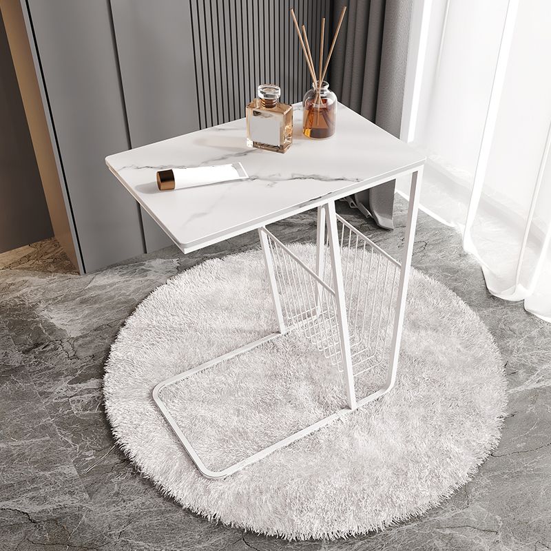 Mesa nocturna de almacenamiento industrial de hierro de 1Shelf de hierro, 24 "de alto