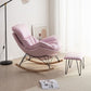 Contemporary Style Nursery Sofa Rocking Chair Indoor Rocking Chair with Ottoman