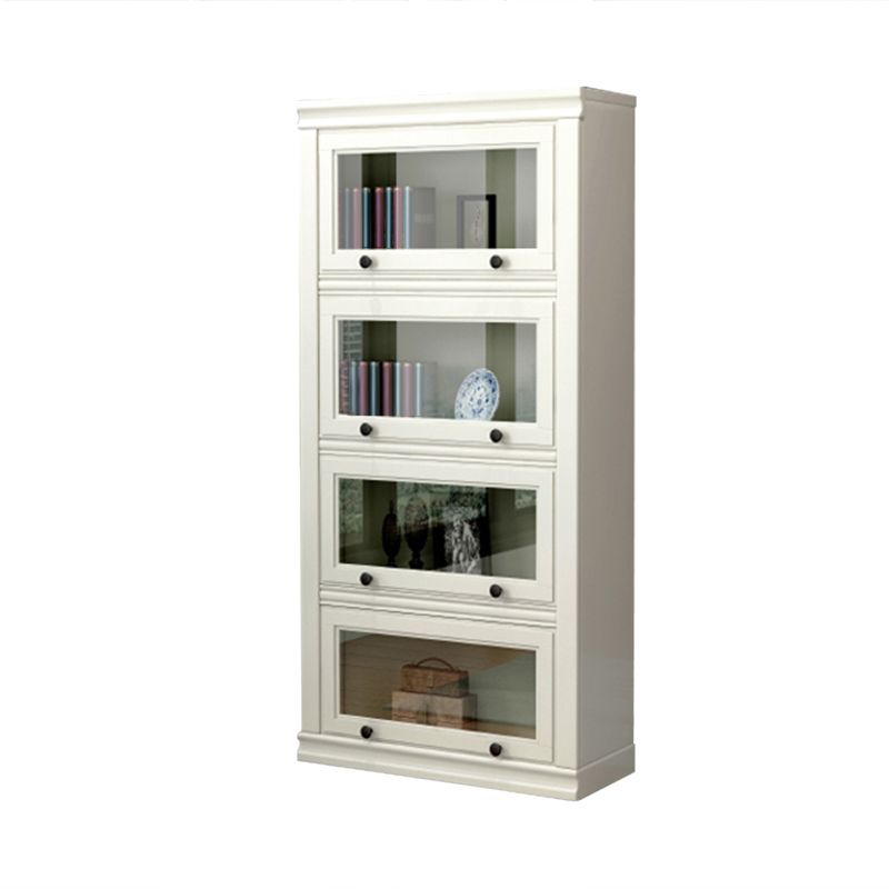 12.80"W Bookcase Contemporary Style Solid Wood Bookshelf for Home Office with Doors Clearhalo 'Bookcases' 'furn' 'furn_bookcases' 'Furniture' 'furniture_bookcases' 'Office Furniture' 1200x1200_5de59337-ab1d-43bb-bdf1-7da2ca91e201
