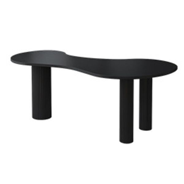 Escritorio de escritura de madera escritorio de oficina contemporáneo con piernas