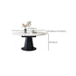 Sintered Stone Dining Table Drop-Leaf Dinner Table for Dining Room Clearhalo 'Dining Tables & Seating' 'Dining Tables' 'dining_table' 'furn' 'furn_dining_table' 'Furniture' 'Kitchen & Dining Furniture' 1200x1200_5de7b3ea-67e1-46fb-b5e7-e918f541055f