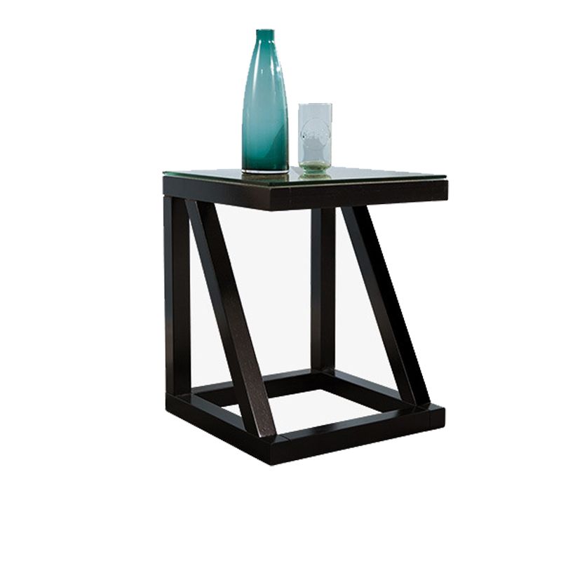 Contemporary Solid Wood Frame Square Living Room Accent Side Table