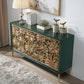Glam -stijl verstelbare rekken sideboard houten kasten buffettafel