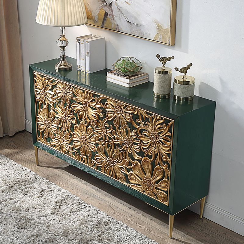 Glam -stijl verstelbare rekken sideboard houten kasten buffettafel