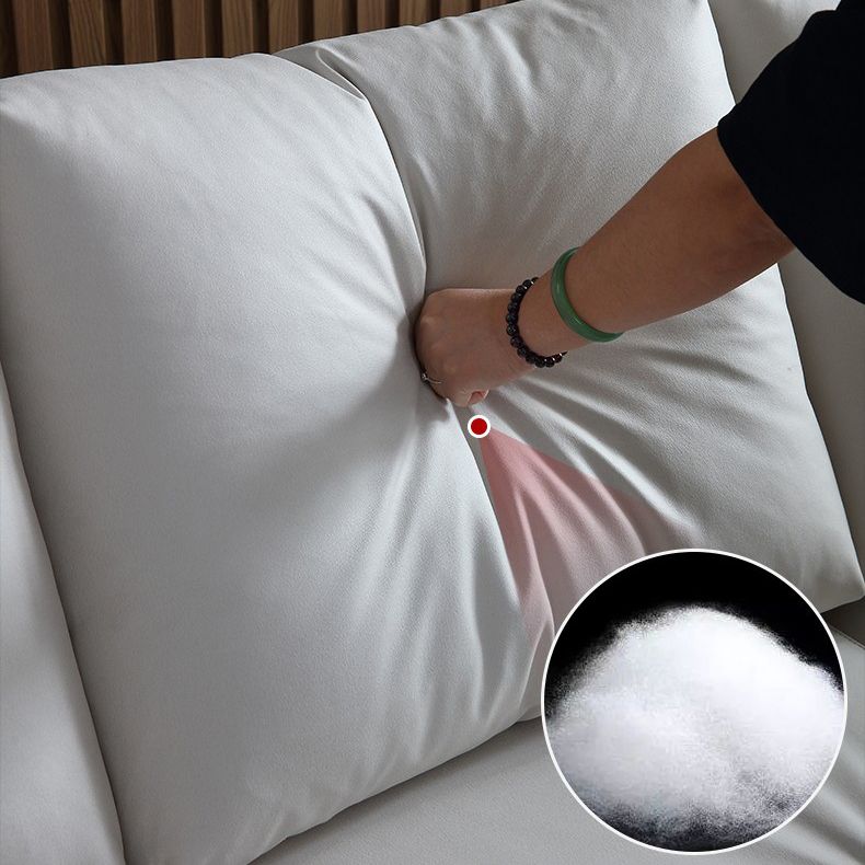 Sofá de brazo cuadrado moderno resistente a las manchas resistentes a la mancha de cuero