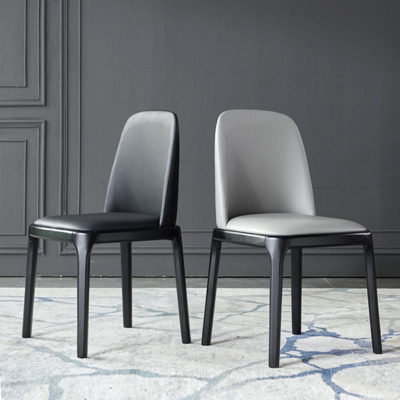 Upholstered Industrial Home Side Chair Matte Finish Parsons Dining Chair (Set of 2) Clearhalo ' kitchen&dining_furn' 'Dining Chairs' 'Dining Tables & Seating' 'dining_chair' 'furn' 'furn_dining_chair' 'Furniture' 'furniture_dining_chair' 'Kitchen & Dining Furniture' 'kitchen' 1200x1200_5dea8bd7-ebe6-4c50-a023-7c1d54199f60
