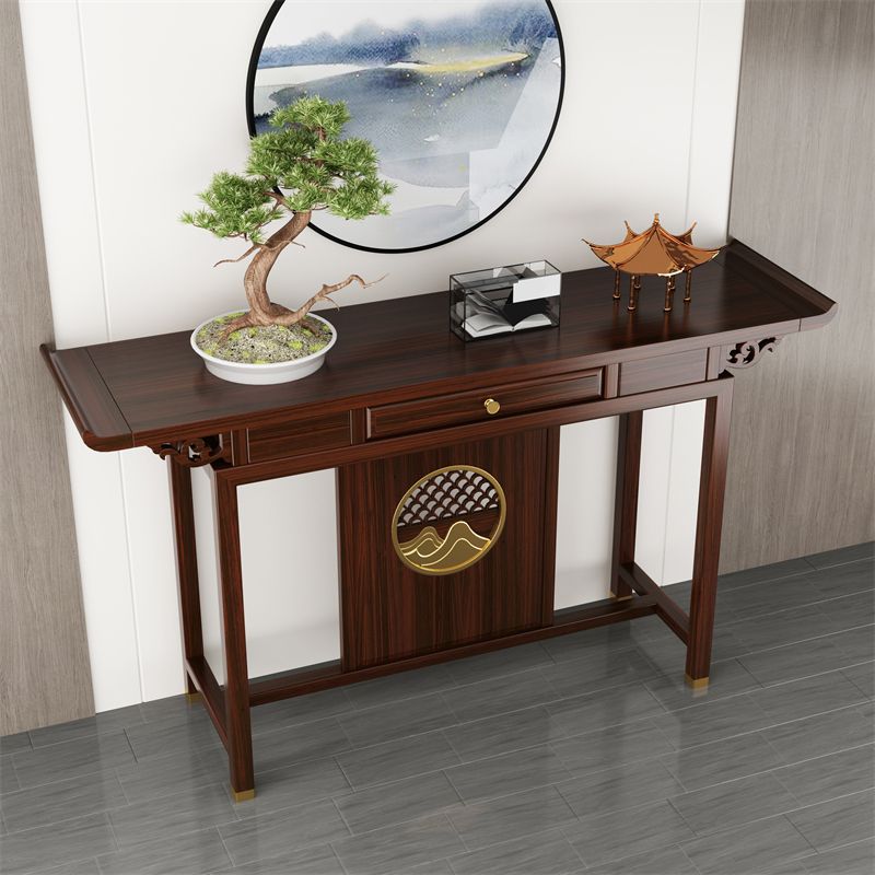 Tavolo console contemporanea a forma di rettangolo tavolo di divano console in legno per hall