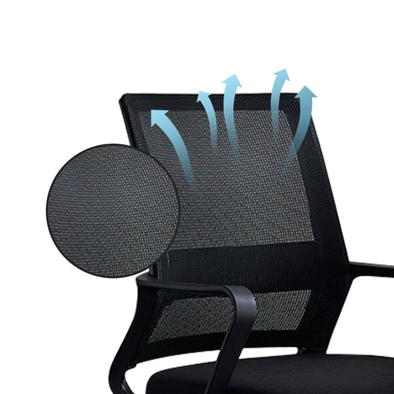 Ergonomic Mesh Mid-Back Desk Chair Tilt Mechanism Office Chair Clearhalo 'furn' 'furn_office_chair' 'Furniture' 'Office Chairs' 'Office Furniture' 'office_chair' 1200x1200_5debe15b-e447-43d9-bfc4-b139317e949b