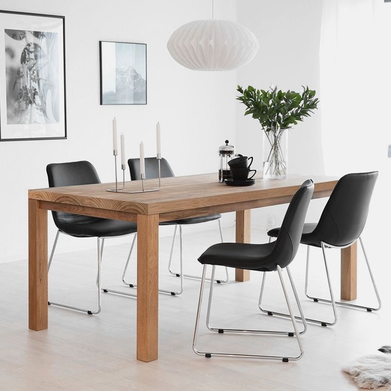 Rectangle 4 Legs Minimalist Dining Table Solid Wood Fixed Table for Restaurant Clearhalo ' dining_table' 'Dining Tables & Seating' 'Dining Tables' 'furn' 'furn_dining_table' 'Furniture' 'furniture_dining_table' 'Kitchen & Dining Furniture' 'kitchen&dining_furn' 'kitchen' 'kitchen_dining_table' 1200x1200_5debec33-1b3f-49db-8b00-51c9c5397f58