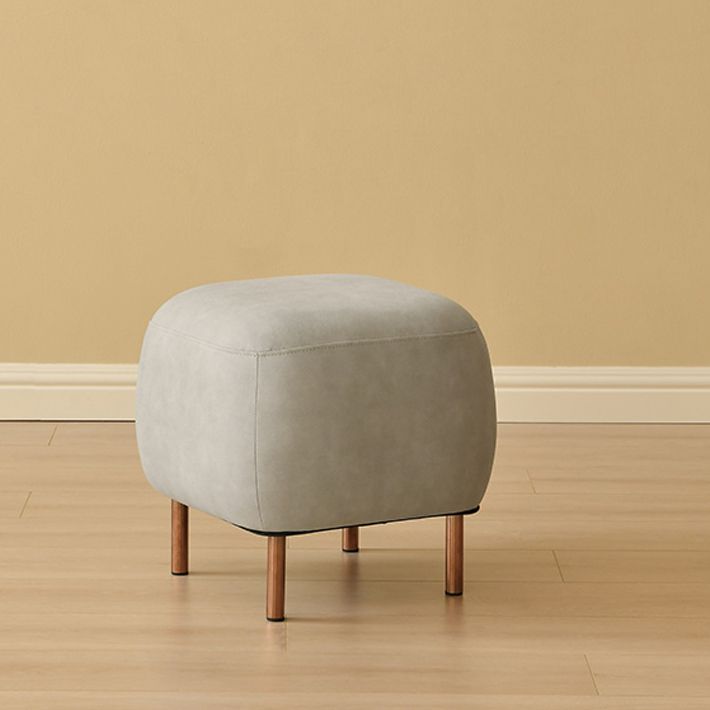 Contemporary Sofa Living Room Faux Leather Sofa with Gold Metal Base