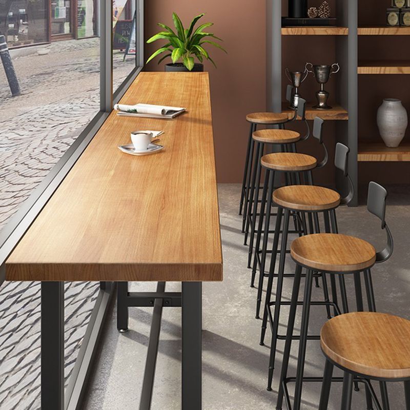 Moderne 1/7 stukken Bars Set rechthoek houten aanrechttafel met hoge ontlasting