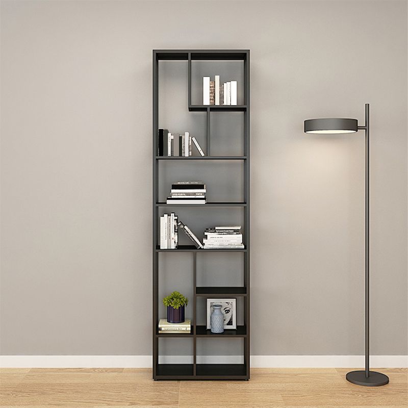 Metal Black Shelf Bookcase Contemporary Bookshelf for Home Office Clearhalo 'Bookcases' 'furn' 'furn_bookcases' 'Furniture' 'furniture_bookcases' 'Office Furniture' 1200x1200_5ded6863-44c8-483d-aaa7-7096727e79b4