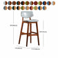 Scandinavia Style Bar-stool Wooden Legs Square Seat for Kitchen Bar Clearhalo 'Bar Furniture' 'Bar Stools' 'bar_stools' 'furniture_bar_stools' 'Kitchen & Dining Furniture' 'kitchen&dining_furn' 'kitchen' 'kitchen_furn' Furniture' 1200x1200_5dedd84a-391d-4b31-a584-0b74c0395b33