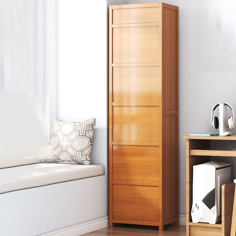 Closed Back Bamboo Bookshelf Contemporary Vertical Bookcase for Home Clearhalo 'Bookcases' 'furn' 'furn_bookcases' 'Furniture' 'Office Furniture' 1200x1200_5dee128c-c173-497a-9b7a-1d9204c8fe5a