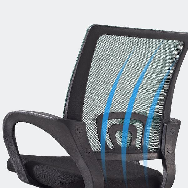 Middle Back Office Chair Fixed Arm Office Chair with Gauze Sponge Cushion Clearhalo 'furn' 'furn_office_chair' 'Furniture' 'furniture_office_chair' 'Office Chairs' 'Office Furniture' 'office_chair' 1200x1200_5df07b7b-956d-440f-a919-f576293c5bae