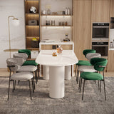 Modern Indoor White Table for Restaurant Sintered Stone Top Dining Table Clearhalo ' dining_table' 'Dining Tables & Seating' 'Dining Tables' 'furn' 'furn_dining_table' 'Furniture' 'furniture_dining_table' 'Kitchen & Dining Furniture' 'kitchen&dining_furn' 'kitchen' 'kitchen_dining_table' 1200x1200_5df30eb7-5dc5-4198-9466-b47f0f6397fa