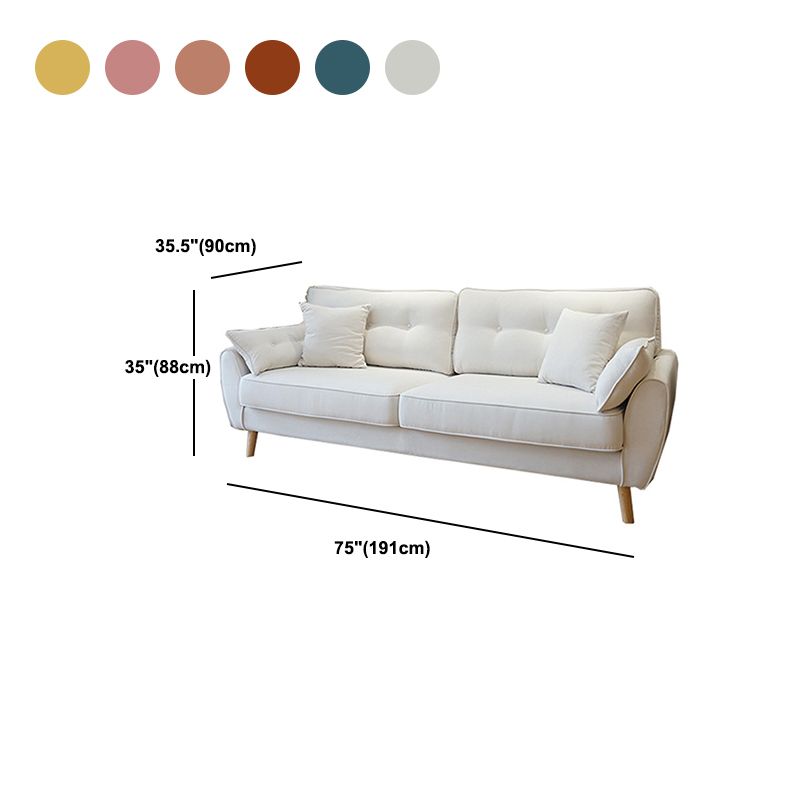 Contemporary Standard Sofa 35.43" Wide Flared Arm Sofa for Living Room