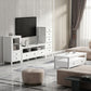 White Contemporary TV Stand Faux Wood TV Cabinet with Drawers Clearhalo 'furn' 'furn_tv_stands_entertainment_centers' 'Furniture' 'Living Room Furniture' 'TV Stands & Entertainment Centers' 'TV Stands & Media Storage Furniture' 'tv_stands_entertainment_centers' 1200x1200_5df55f05-0c41-46dd-9040-6067f076c624