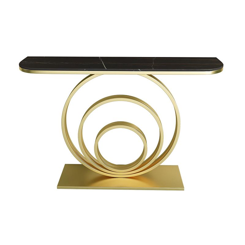 Tavolino moderno di accento di mezza luna per la sala da divano per sala