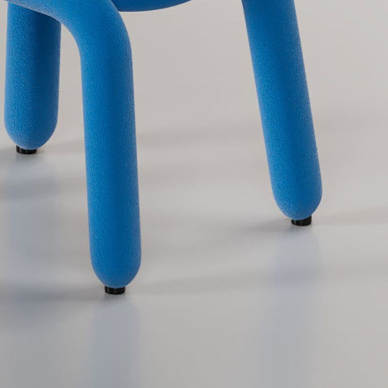 デザイナースタイルベルベットカーブドチェアオープンバックマット仕上げダイニングチェア