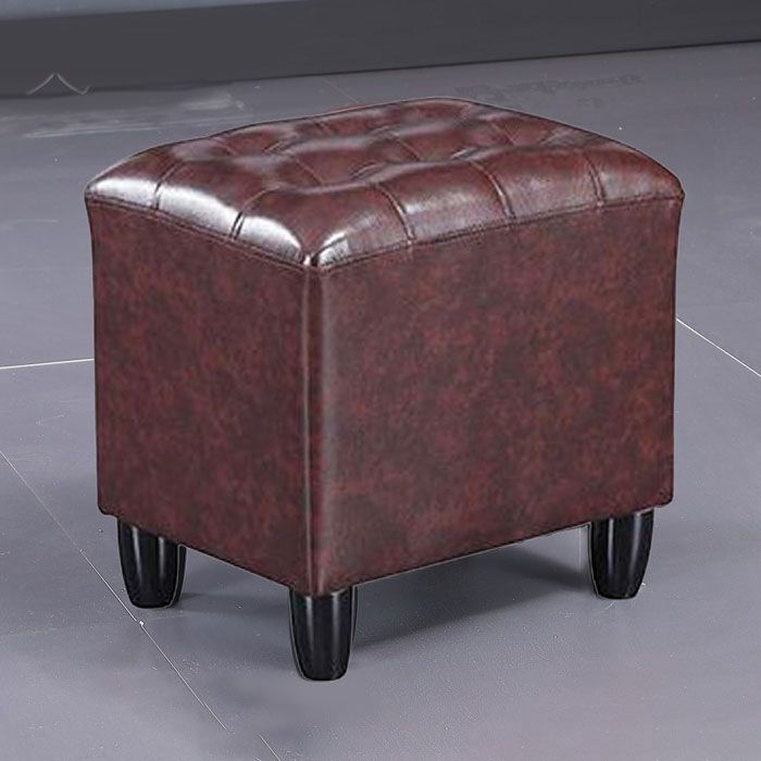 Fucile in pelle nera in pelle nera rettangolo colore puro standard interno