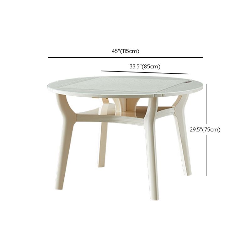 Mesa de comedor de cocina contemporánea, mesa de comedor extensible de 4 patas