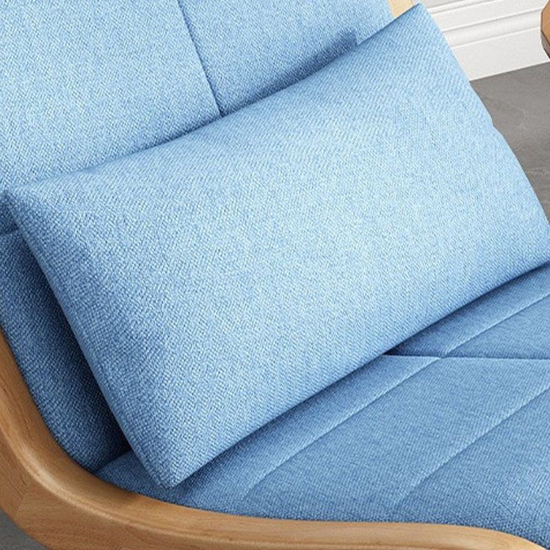 Sedia a dondolo in legno moderno di metà secolo sedia a dondolo per interni senza pedale