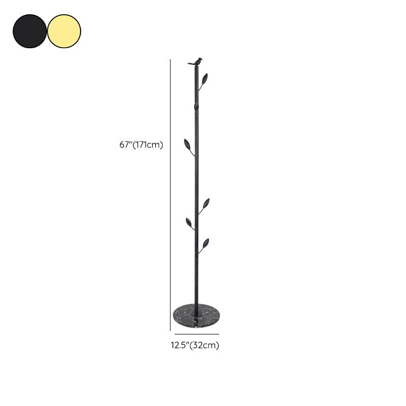 Modern Coat Rack Coat Hooks Metal Coat Hanger with Marble Bottom Clearhalo 'Entry & Mudroom Furniture' 'furn' 'furn_hall_tree_coat_racks' 'Furniture' 'Hall Trees & Coat Racks' 'hall_tree_coat_racks' 1200x1200_5dfe4a4d-2a75-4ad8-9552-2d10fb53e9df