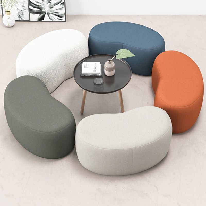 Modern Stain Resistant Standard Wedge Orange Leather Pouf for Home Decor Clearhalo 'furn' 'furn_ottomans_poufs' 'Furniture' 'Living Room Furniture' 'Ottomans & Poufs' 'ottomans_poufs' 1200x1200_5e008d23-f50b-4b8f-aad3-a49bde5d4fb8