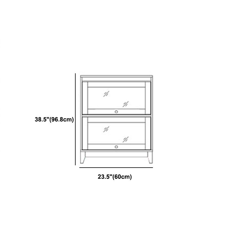 Manufactured Wood Standard Bookcase White Contemporary Bookcase with Glass Doors Clearhalo 'Bookcases' 'furn' 'furn_bookcases' 'Furniture' 'furniture_bookcases' 'Office Furniture' 1200x1200_5e033d67-af98-4509-a771-79e870dea9e2