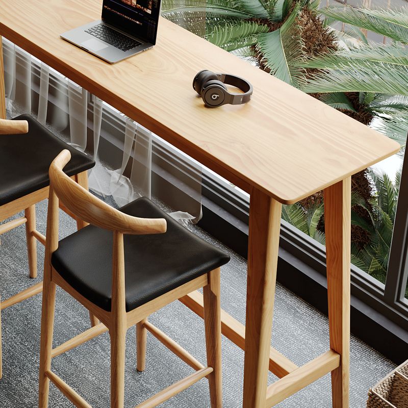 1/4 Pieces Table and Stool Set Modern Solid Wood Pub Dining Set Clearhalo 'Bar Furniture' 'furn' 'furn_home_bar_bar_sets' 'Furniture' 'Home Bars & Bar Sets' 'home_bar_bar_sets' 'Kitchen & Dining Furniture' 1200x1200_5e03554a-93db-48fa-a3a5-142eed395963