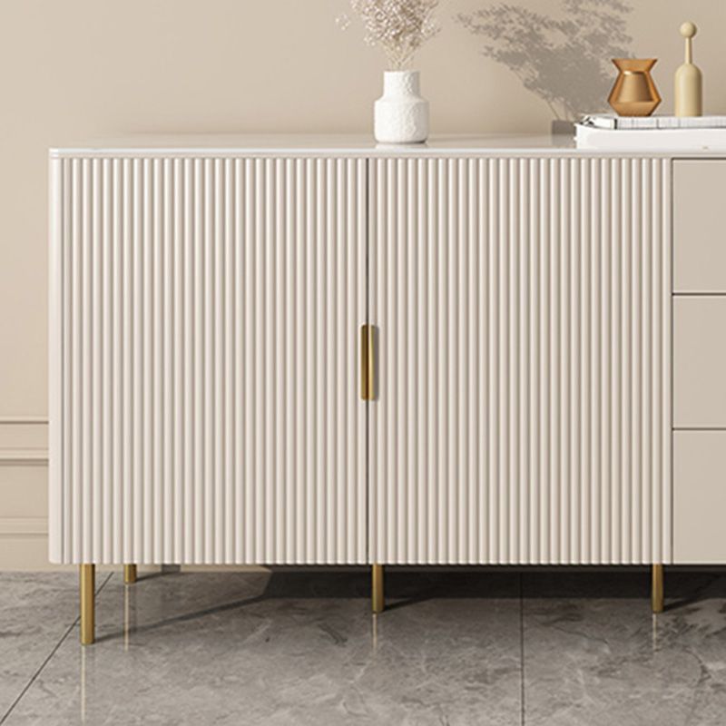 Sintemporagolo Sintelled Stoned Sideboard Cabinet Sideboard di archiviazione di lusso con cassetti e porte